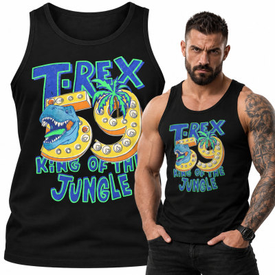 TANK TOP ŚMIESZNY  T-REX